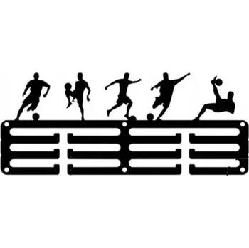 Věšák KOVOVÝ VĚŠÁK NA MEDAILE NÁSTĚNNÝ FOTBAL LOFT 30 cm