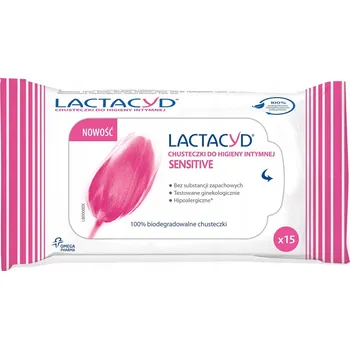 Intimní hygienický prostředek Vlhčené ubrousky pro intimní hygienu Sensitive Lactacyd 15 kusů