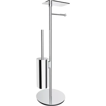 Omnires Modern Project stojan na toaletní papír s wc štětkou chrom MP60820CR