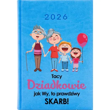 Kalendář Knižkový kalendář 2026 A5 FunnyCase modrý