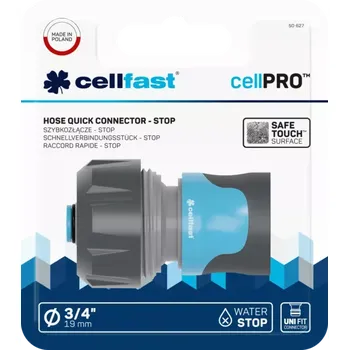 Zavlažování Rychlospojka - stop SAFETOUCH (ABS/PC) CELLPRO™ 3/4" Blistr