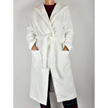 Dámský župan Župan ATHENA s kapucí - bílý XL