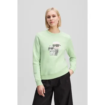 Dámské oblečení Mikina Karl Lagerfeld IKON A1W20081 zelená 70X, vel. XS