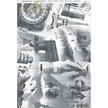 Umělecký papír Rýžový papír A4 pro tvoření ITD - Praha, Atheny, Egypt, London - R0056