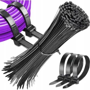 Organizace kabelů Kabelové upínací pásky na kabely zipové pásky STAHOVACÍ PÁSKY 3.6 x 300 mm