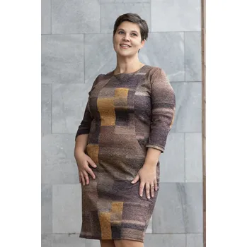 Dámské šaty Marguerite by mako Šaty SHADE Barva: Medová, Velikost: 52