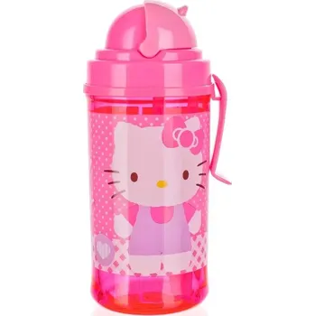 Láhev Láhev se slámkou 350 ml Hello Kitty