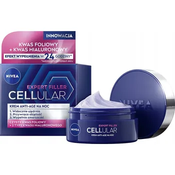 Pleťový krém NIVEA Cellular Expert Filler Noční krém proti vráskám, 50 ml