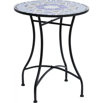 Zahradní stůl Balkonový stůl 60 x 71 cm | modrý