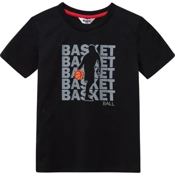 Winkiki Kids Wear Chlapecké tričko s krátkým rukávem Basket - černá Velikost: 164