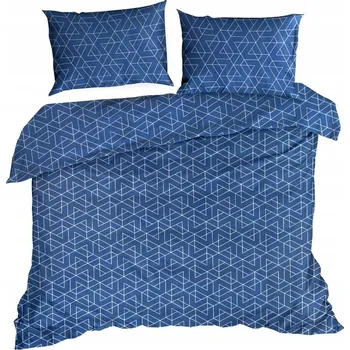 Povlečení SADA POVLEČENÍ ADA/4D 220X200 TMAVĚ MODRÁ