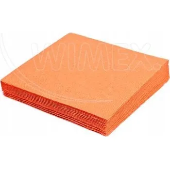 Papírový ubrousek Ubrousky 33x33/20ks 3vrstvé oranžové