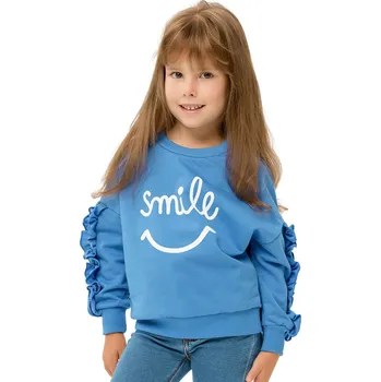 Winkiki Kids Wear Dívčí mikina Smile - modrá Velikost: 104
