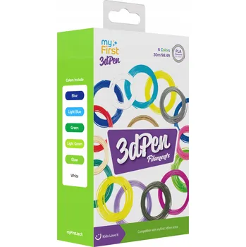 Filament Náplně Filamenty 6x 5 m Filament pro Propiska 3D PEN Artis MyFirst PLA 1.75 mm