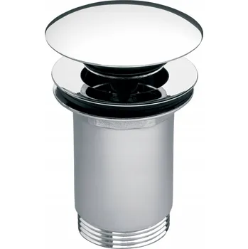 Sifon Zátka umyvadlová výpust Click-Clack kulatý Ferro stříbrná