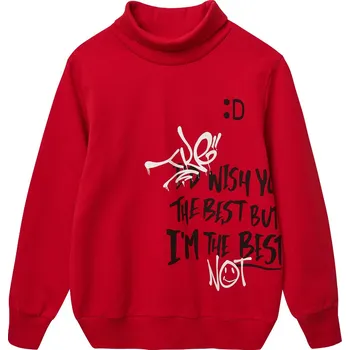 Chlapecká mikina Winkiki Kids Wear Chlapecká mikina s rolákem The Best - červená Velikost: 146