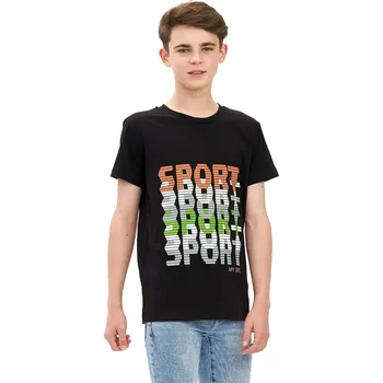 Chlapecké tričko Winkiki Kids Wear Chlapecké tričko Sport - černá Velikost: 152