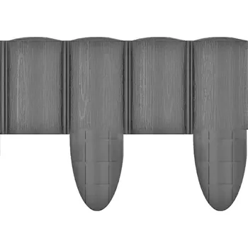 Zahradní obrubník Zahradní palisáda 4 ECO grafitová