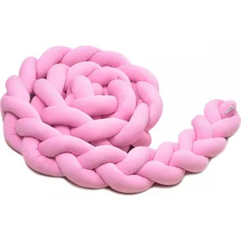 mantinel do postýlky T-tomi Pletený mantinel 180 cm Pink
