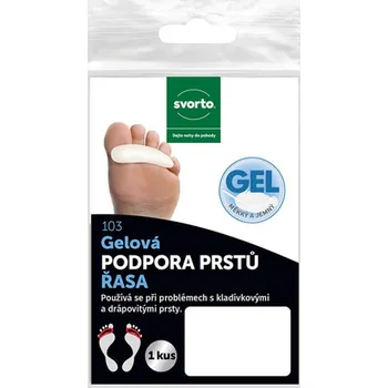 Vložka do bot GELOVÁ PODPORA PRSTŮ ŘASA SVORTO