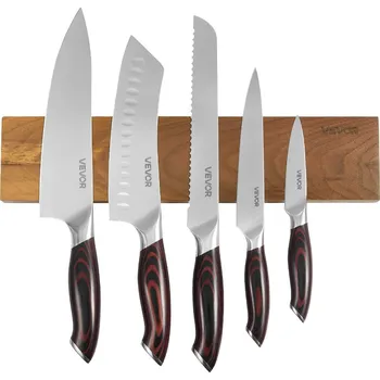 Vevor Sada kuchyňských nožů 6 dílů, nerez vysoký uhlík, magnetický držák