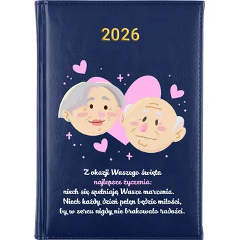 Kalendář Knižkový kalendář 2026 A5 FunnyCase modrý