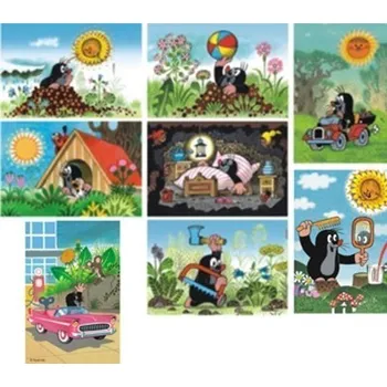 Hračka Minipuzzle Krteček 54D - mix variant či barev