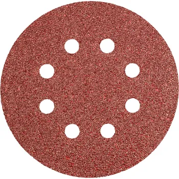 Dílna NEO TOOLS Brusné kotouče se suchým zipem 125 mm, P40, 5 ks, s 8 otvory