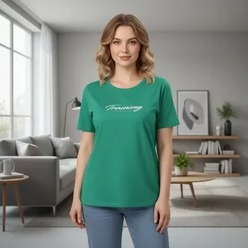 Dámské tričko Dámské zelené triko Benter v nadměrných velikostech XL - 4XL R1620