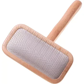 Kartáč pro zvířata Hustý bukový kartáč na srst pro psy a kočky, velikost M