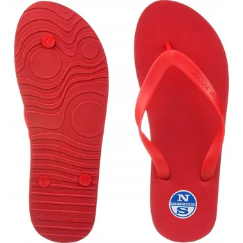 Pánské pantofle Pánské Pantofle NORTH SAILS Sandy Elemental ČERVENÉ Velikost 43 - 44