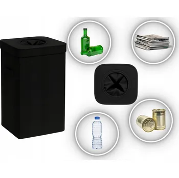 Odpadkový koš Koš 90 l nádoba na třídění odpadu na lahve, plechovky, recyklace, taška
