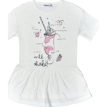 Dívčí tričko Winkiki Kids Wear Dívčí tričko Shake - bílá Velikost: 128