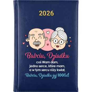 Kalendář Knižkový kalendář 2026 A5 FunnyCase modrý