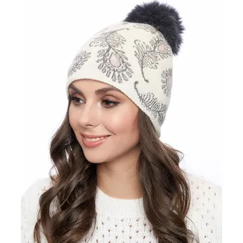 Čepice Marhatter Dámská pletená čepice - 9830 - mléčně bílá