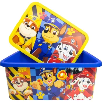 Úložný box STOR Plastový úložný box Paw Patrol – klikací víko, 13 l, 02845