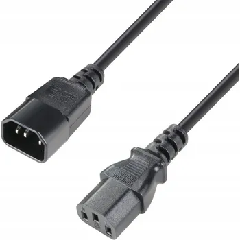 Napájecí kabel Napájecí kabel IEC C14 - IEC C13 Adam Hall 3 m