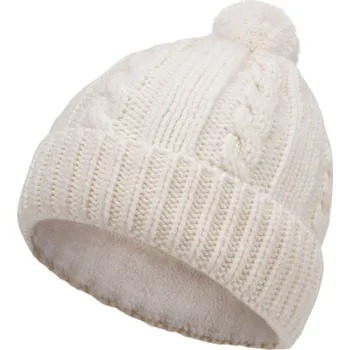 Čepice Marhatter Dívčí pletená čepice - 0183 - bílá