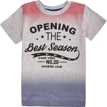Chlapecké tričko Winkiki Kids Wear Chlapecké tričko Opening - šedý melanž Velikost: 134