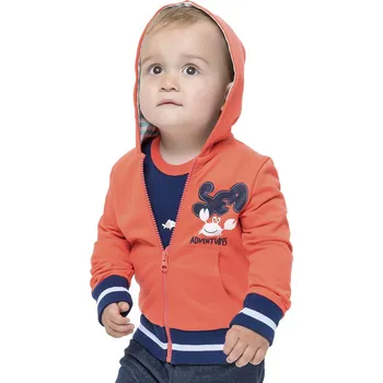 Winkiki Kids Wear Chlapecká mikina s kapucí Adventures - červená Velikost: 74
