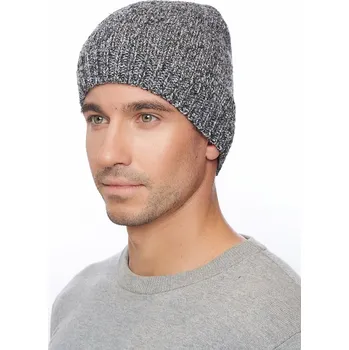 Čepice Marhatter Pánská pletená čepice - 8963 - černo-bílá