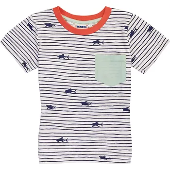 Winkiki Kids Wear Chlapecké tričko Marine - bílá Velikost: 98