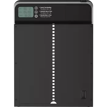 Automatická dvířka kurníku s časovačem - černá