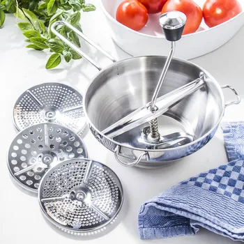 Pasírovač Nerezový pasírovač na ovoce a zeleninu TRIO 19 cm