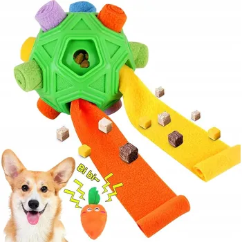 Hračka pro psa Míček pro psy, interaktivní, z fleecové tkaniny