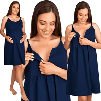 Dámská noční košile Košile pro kojící maminky Anda XXL bavlna bez rukávů