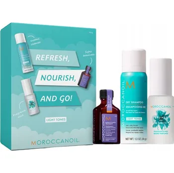 Šampon Moroccanoil Sada pro osvěžení, výživu a styling – pro světlé vlasy
