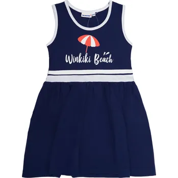 Dívčí šaty Winkiki Kids Wear Dívčí letní šaty Winkiki Beach - navy Velikost: 116