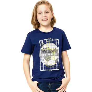 Winkiki Kids Wear Chlapecké tričko Let's Play Ball - navy Velikost: 164