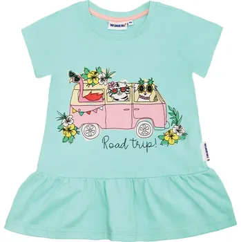 Winkiki Kids Wear Dívčí tričko Road Trip - mátová Velikost: 116